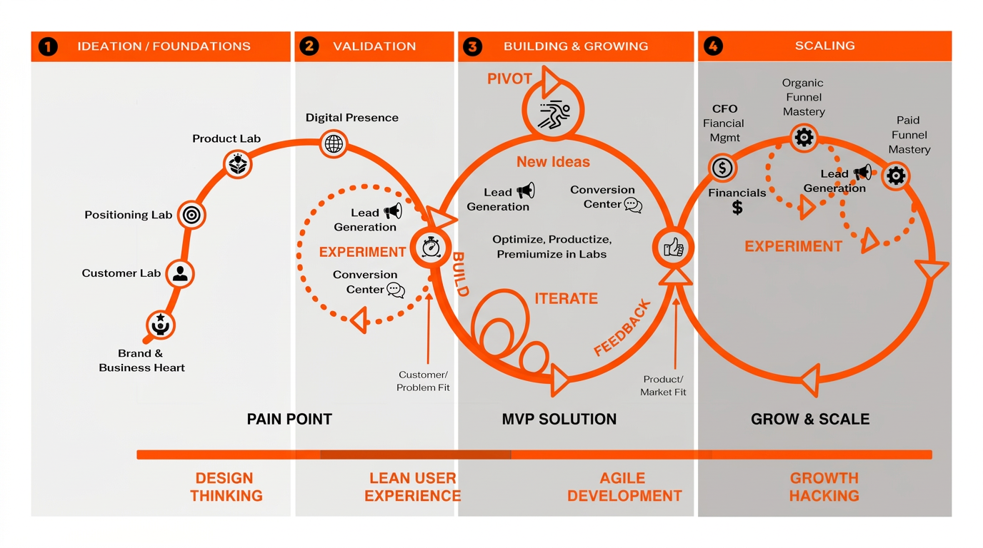 The Embedded Cofounder Method: four phases from ideation to scaling